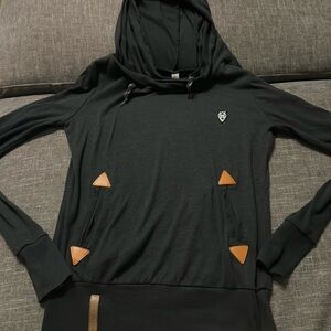 Dark grey ladies hoodie size medium